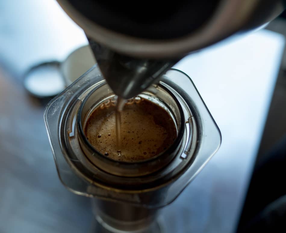 kettle filling aeropress