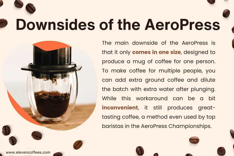 AeroPress Downsides