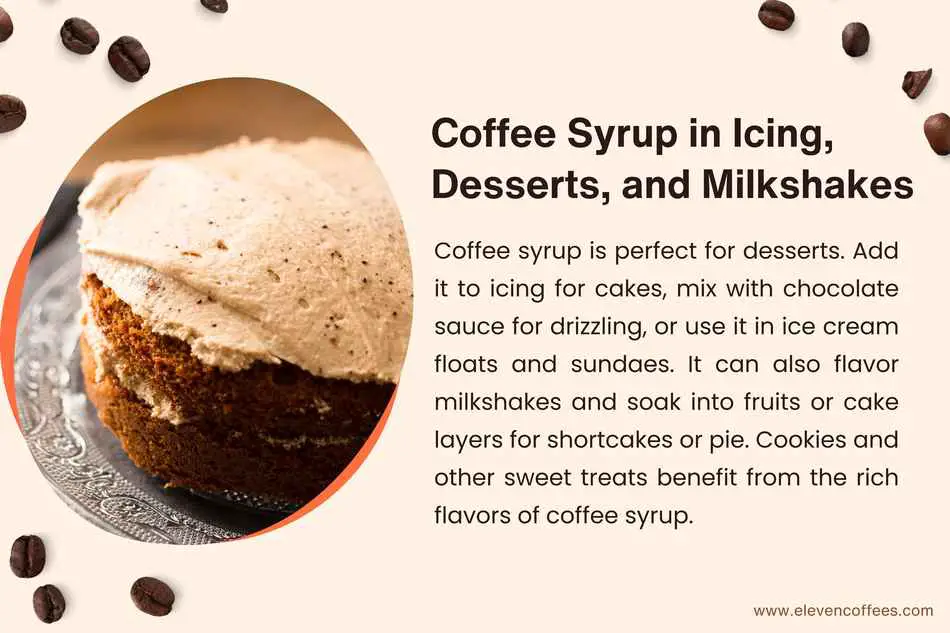 How to incorporate coffee syrup including desserts, and milkshakes for rich and new flavors